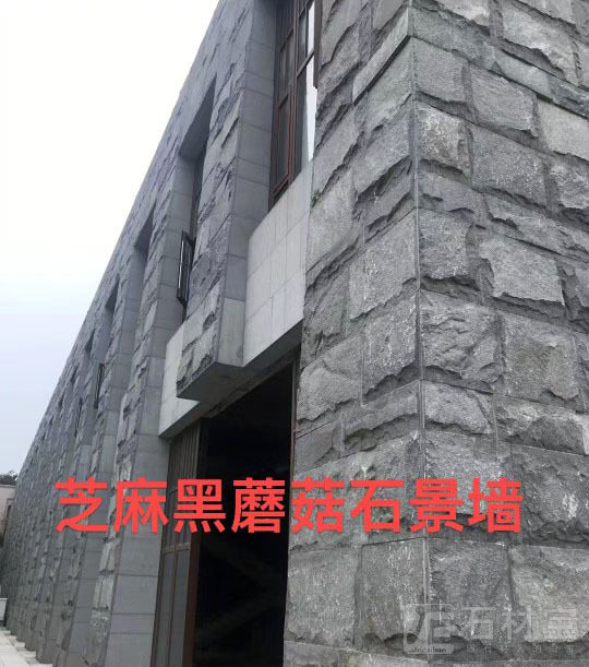 芝麻黑蘑菇石景墙