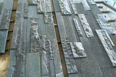 芝麻白自然面景墙