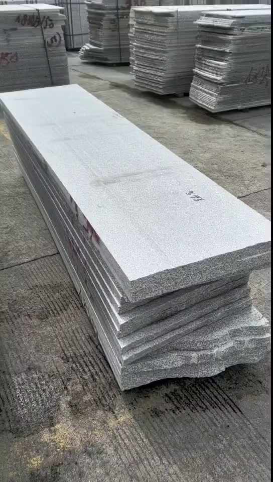 芝麻白G603芙蓉白G602异形线条栏杆挡车柱圆球弧形板雕刻