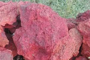 红色火山岩成品