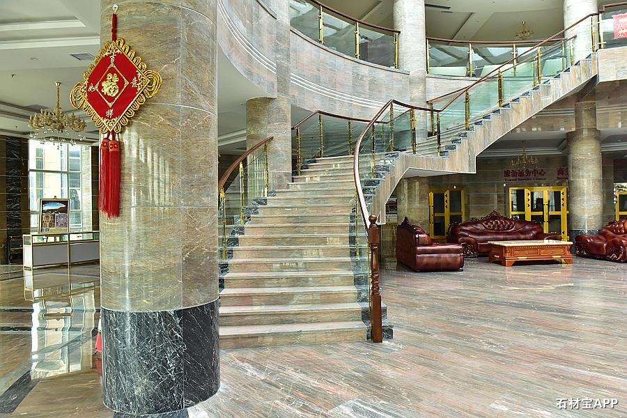 吐鲁番游客服务中心 地面及柱子(戈壁彩，午夜星河)