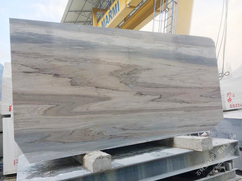 意大利蓝金沙荒料图