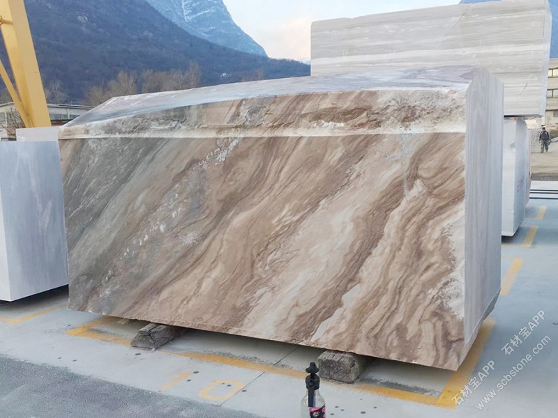 意大利蓝金沙荒料图