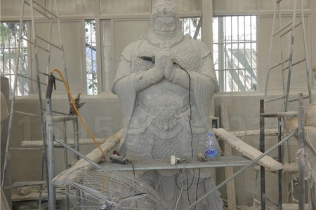 石雕岳飞郑成功戚继光人物雕刻
