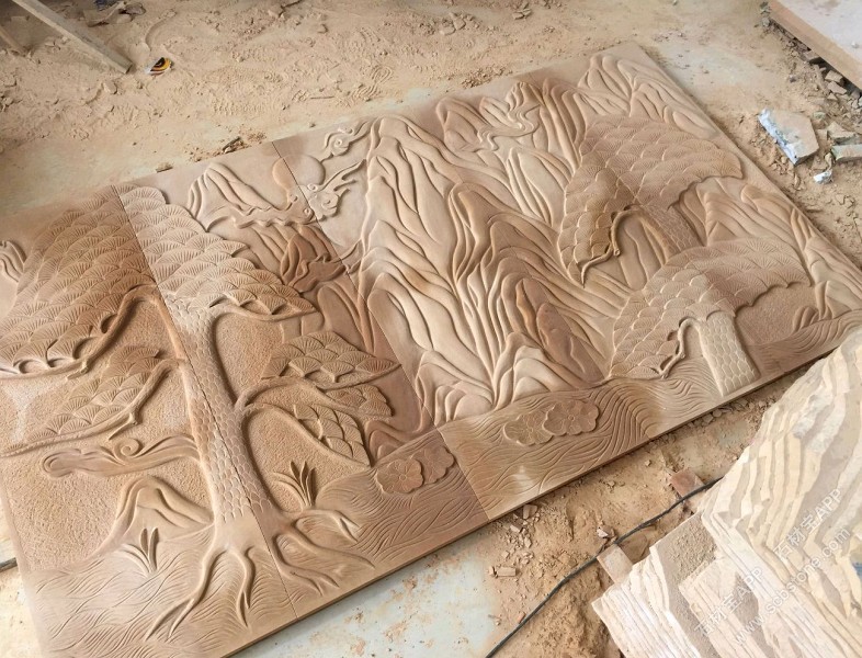 砂岩浮雕