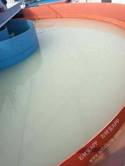 石材加工废水环保工程使用效果展示图