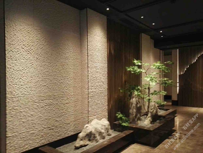 白沙米黄拉丝面