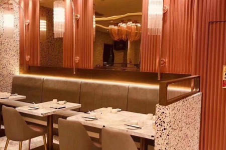 工程案例之上海某餐厅水磨石&中花中红