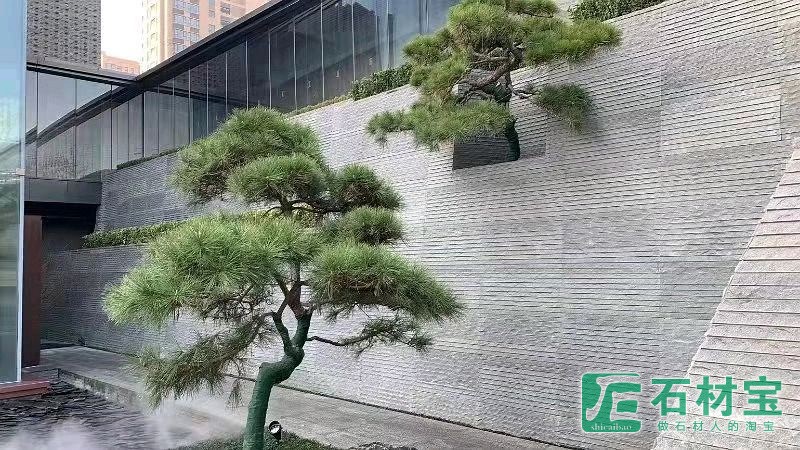 芝麻黑自然面景墙