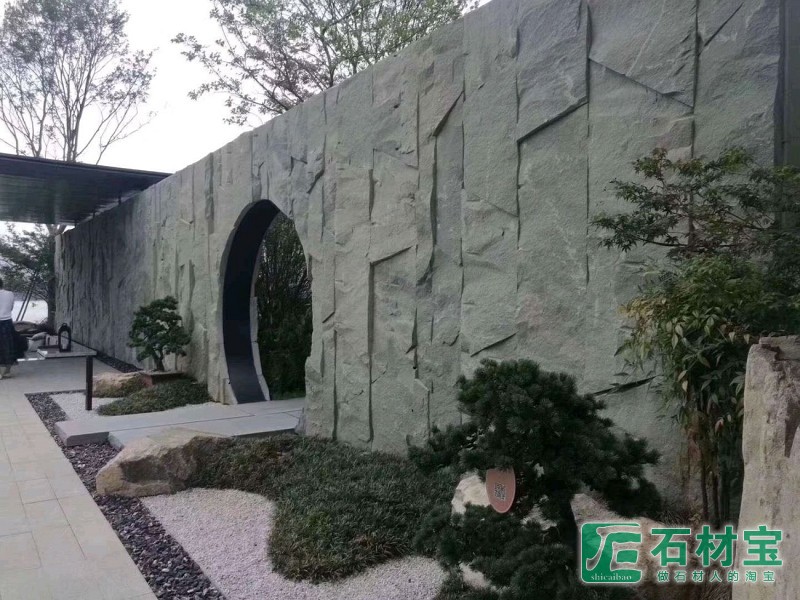 芝麻黑自然面景墙