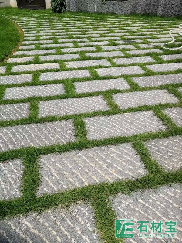 芝麻黑自然面汀步石