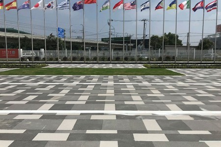 上海国际会展中心 仿石砖