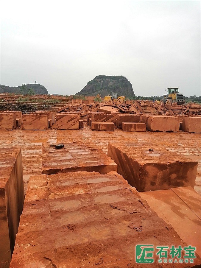 红砂岩荒料
