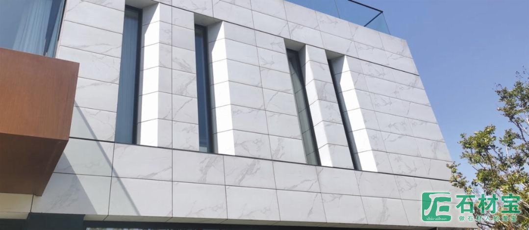 卡拉拉白别墅幕墙应用