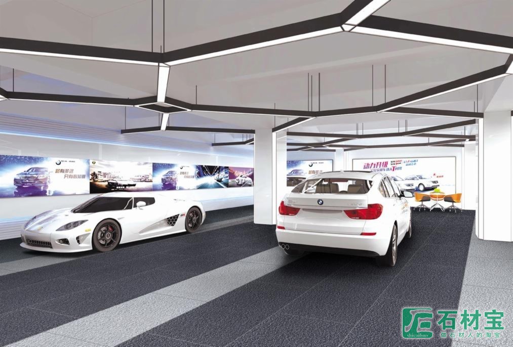 芝麻黑、芝麻白汽车4S店、室内地面