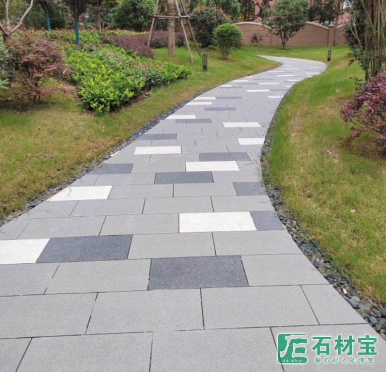 芝麻黑、芝麻灰、芝麻白公园走道、户外地面