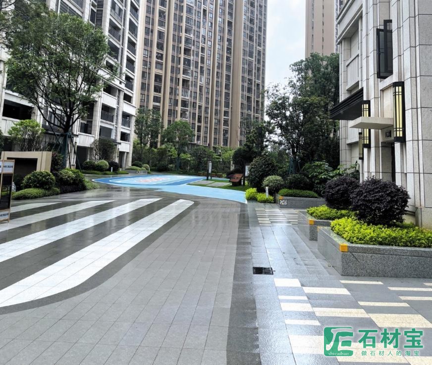 芝麻黑、芝麻灰、芝麻白商业空间、户外地面