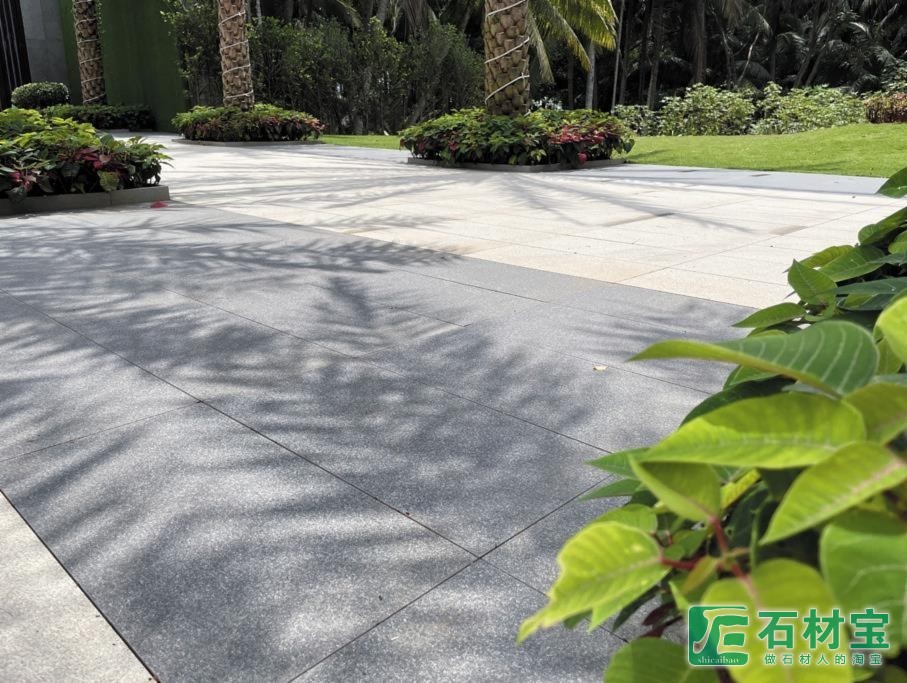 芝麻灰、芝麻白高档小区、户外地面