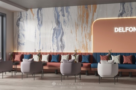 流光溢彩——咖啡厅背景墙