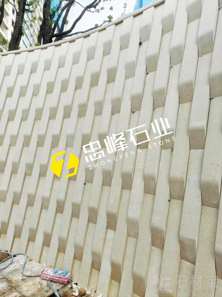 葡萄牙米黄白底细花安装效果