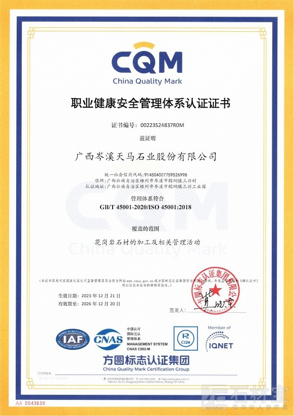 职业健康安全管理体系认证