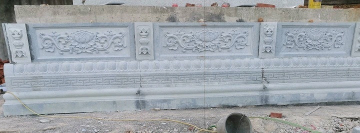 花岗岩须弥座现场施工