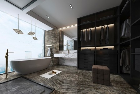 45°灰-卫生间案例