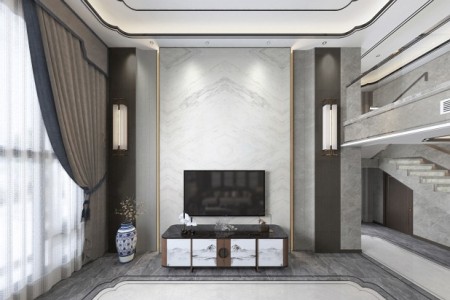 维罗纳白-背景墙案例