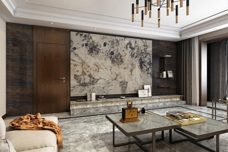 云多拉灰-客厅案例