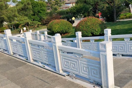 花岗岩青汉白玉石栏杆案例