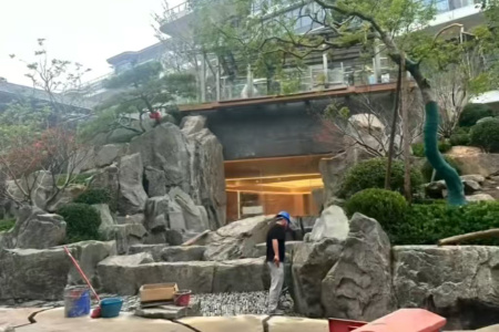 中国黑景观石