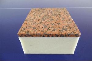 新疆红（火烧面）花岗岩节能保温一体化复合板