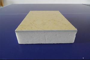 仿金线米黄大理石硅酸钙板保温装饰一体化复合板