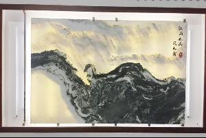 山水画背景墙