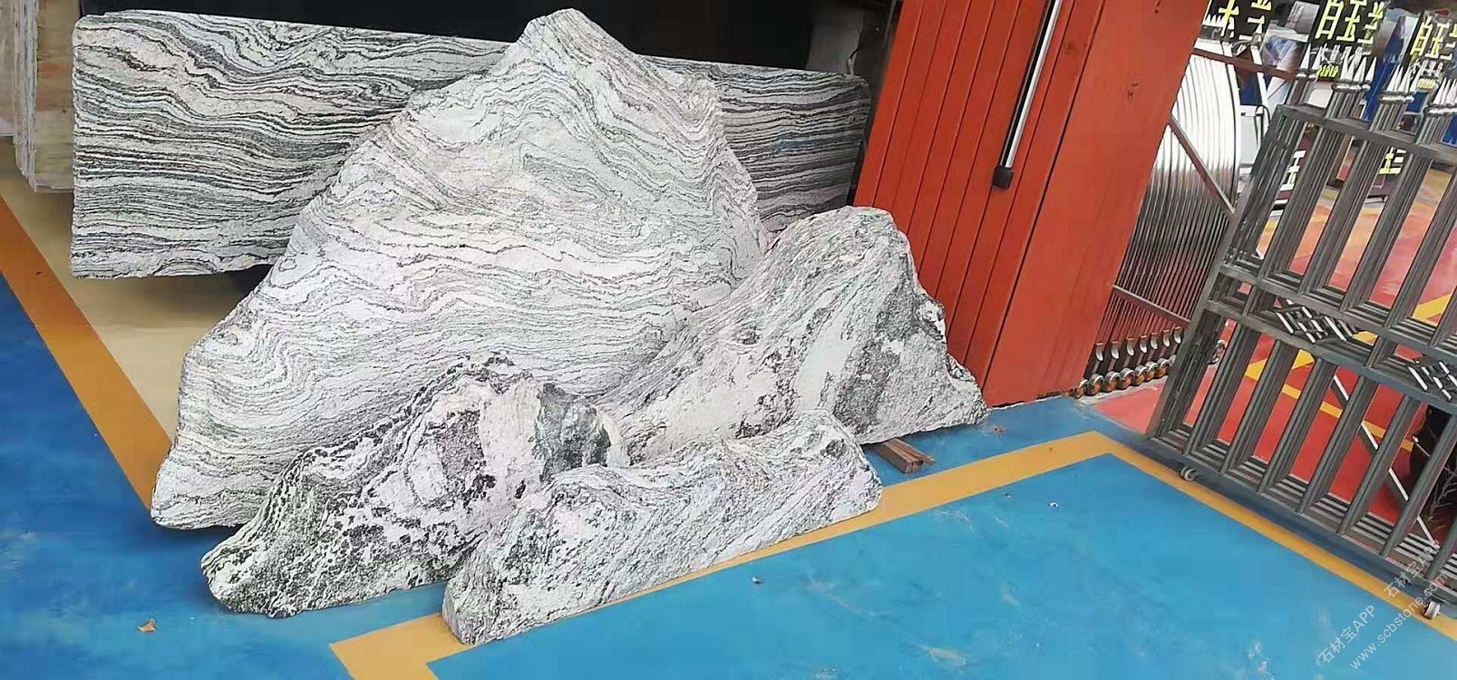 雪浪金麻大板展示