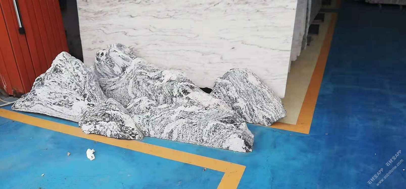 雪浪金麻大板展示