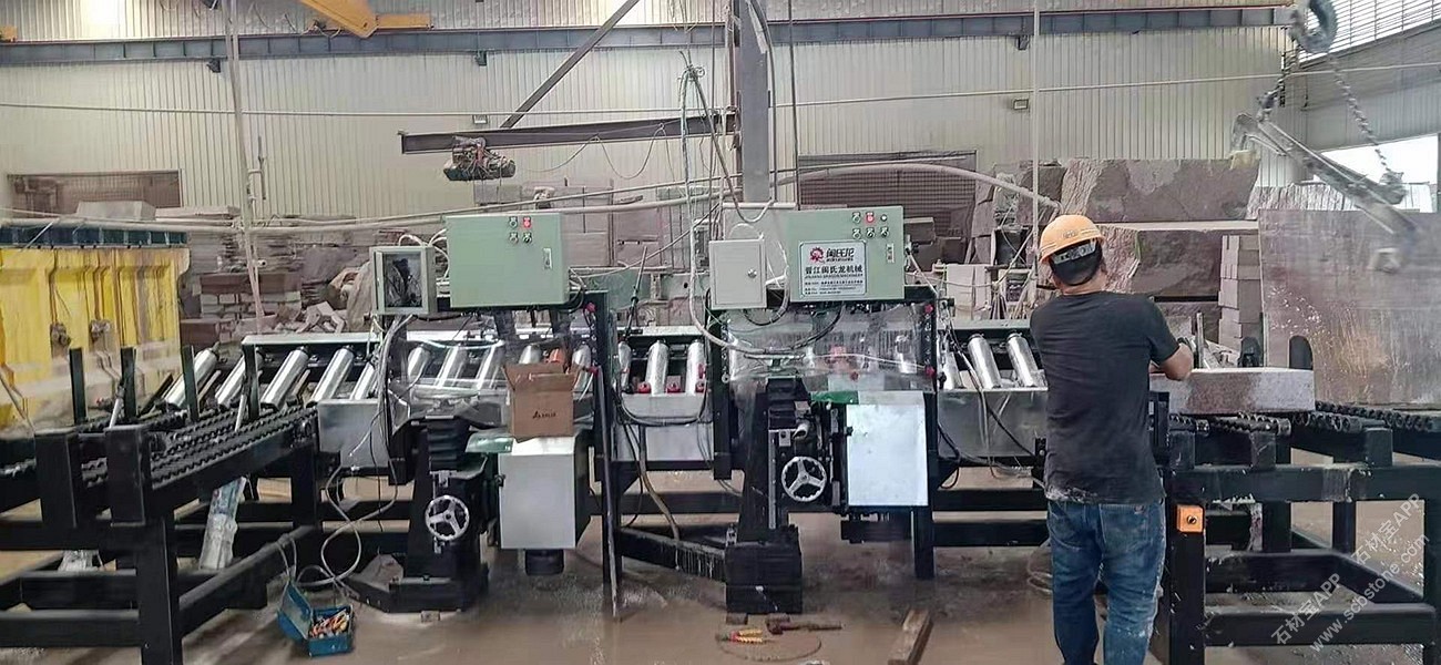 双刀主轴箱加重带翻板架路沿石倒角机 (2)