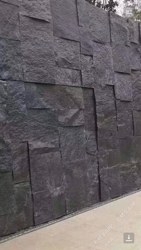 芝麻黑654自然面背景墙