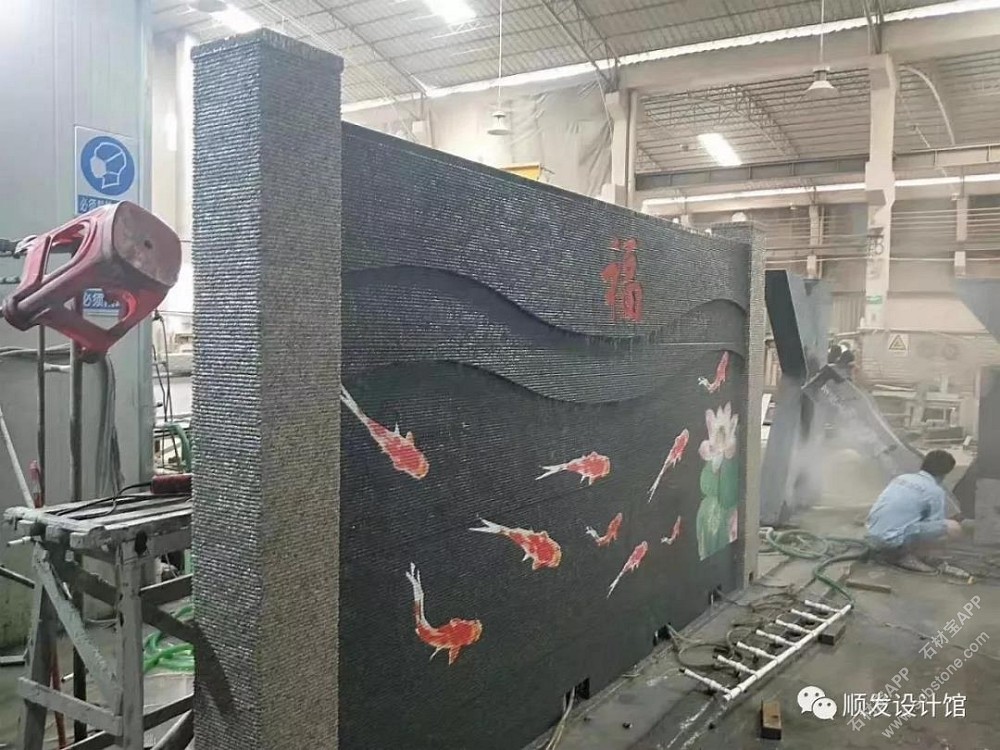 水幕墙透光屏风款