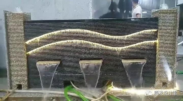 水幕墙透光屏风款