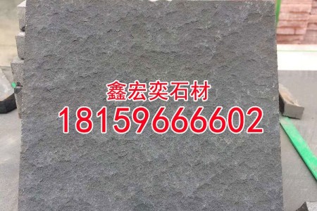 中国黑石材仿古面工程板蒙古黑花岗岩地铺园林建筑石材供应