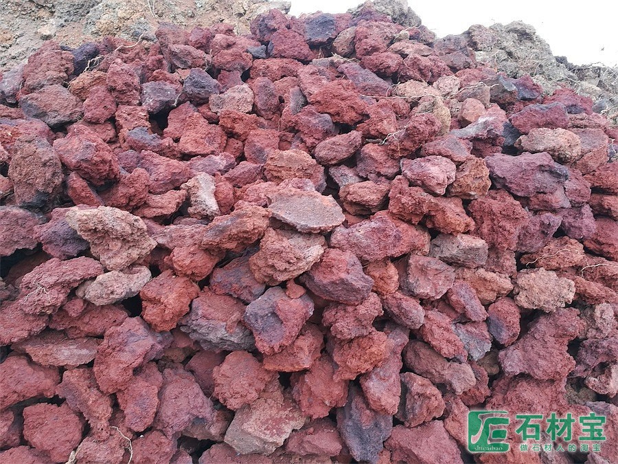红色火山石