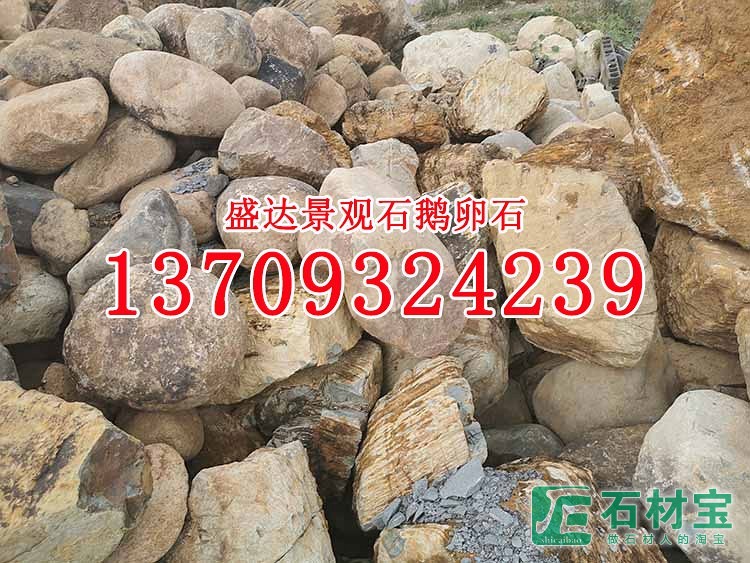 鹅卵石 景观石 漳州天然石材 大型景观石批发 观赏石 黄蜡石