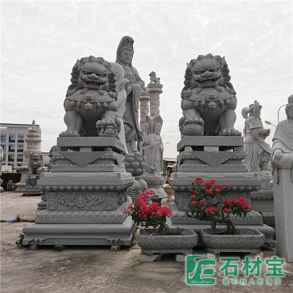 石雕3米高北京狮子 石狮子 花岗岩狮子