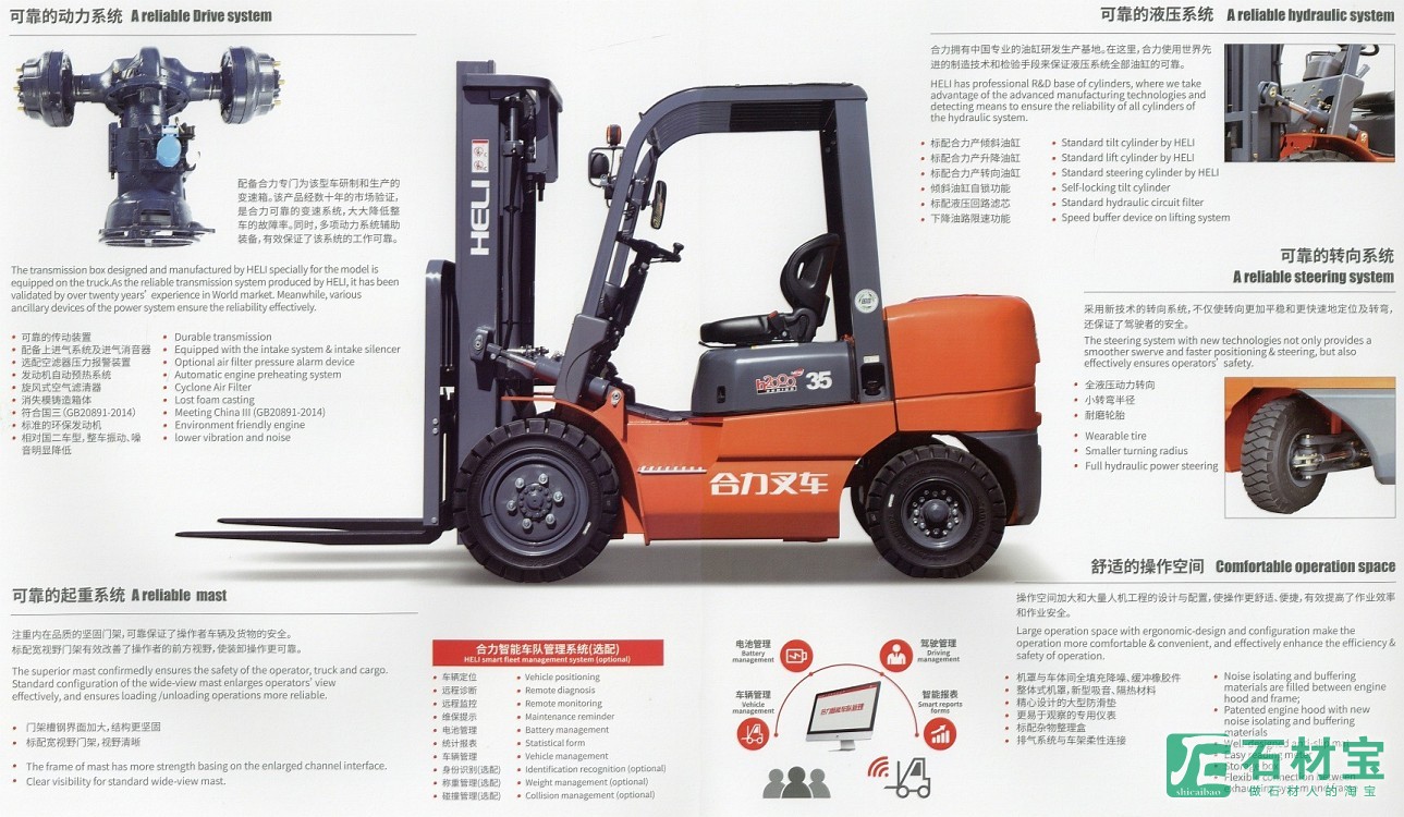 H2000系列2-3.5t 内燃平衡重式叉车2