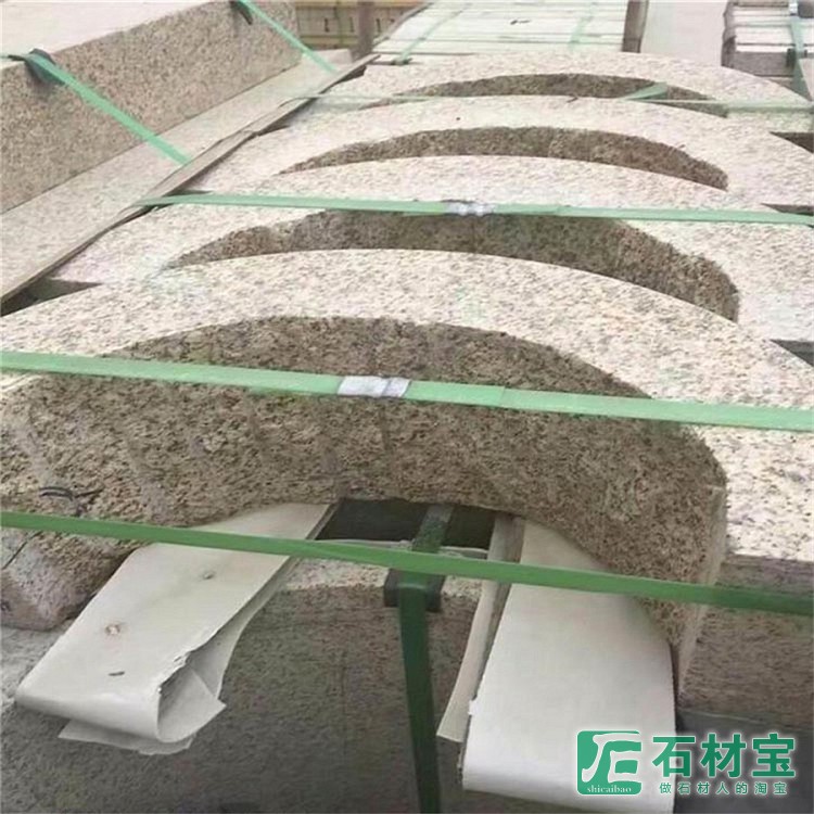 随州黄金麻园林工程异形石工程板加工定制
