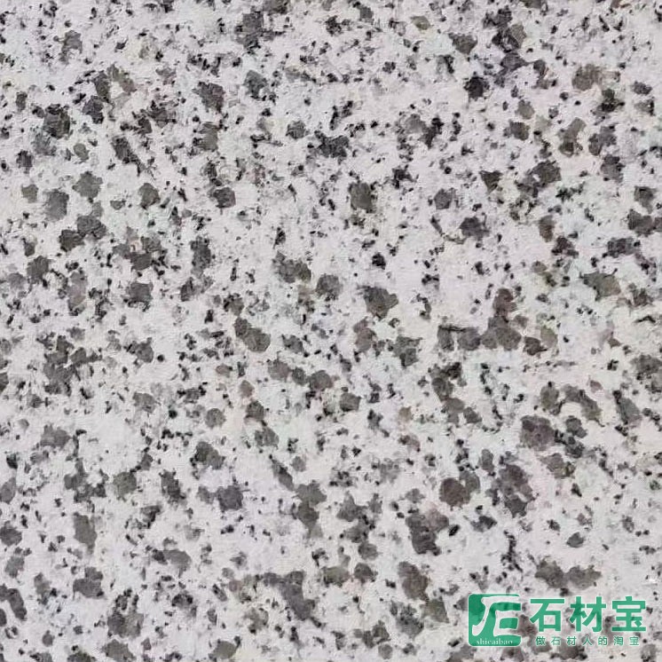随州中花白麻光面 湖北白色麻石光板