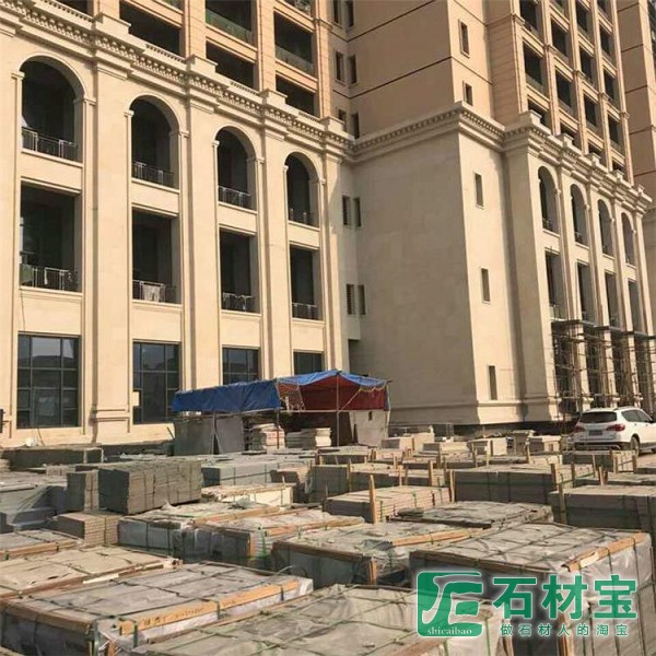 随州黄金麻石材花岗岩大理石光面荔枝面火烧面复合板薄板