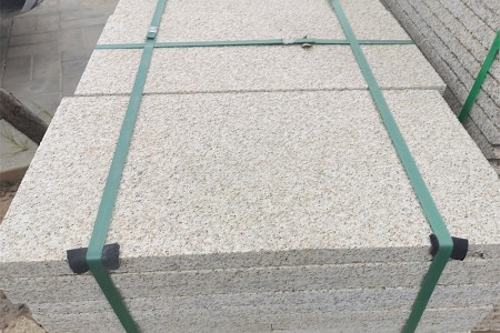 湖北黄金麻火烧面地铺干挂石材随州黄金麻花岗岩 矿山石材厂家供应