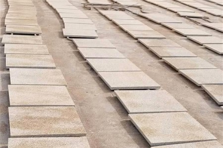 黄色麻石随州黄金麻花岗岩黄锈石外墙可用室外地面石线水池边广场